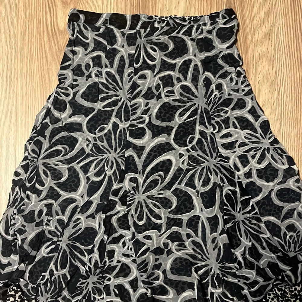 Vintage Skirt Reversible Floral Boho Festival Y2K Garden Fairy Tea Artsy  (721) - Picture 2 of 3